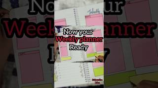 DIY Weekly planner  Helps to Keep tracking the tasks for a week [upl. by Leroj473]