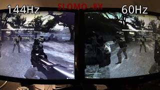 120Hz vs 144Hz in 240FPS Slow Motion [upl. by Lynnworth]