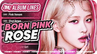 ROSÉ – BORN PINK Album Line Distribution BLACKPINK [upl. by Elwood141]