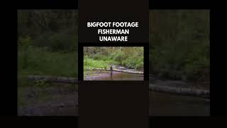 Footage of a Bigfoot sneaking up on a fisherman unknown date and place bigfoot sasquatch [upl. by Joye889]