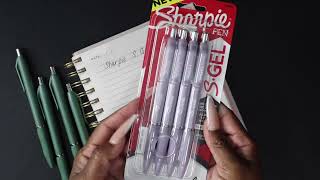 Sharpie S Gel Pen Review 07 Green and Purple [upl. by Yasibit]