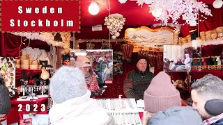 Stockholms Stortorget Forst Julmarknad Gamla Stan 2023 [upl. by Misab]