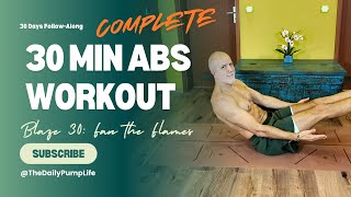 Complete 30 Min ABS Workout  Follow Along  BLAZE Day 2630 [upl. by Frere]