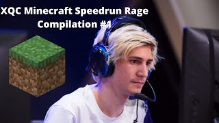 XQC Minecraft Speedrun Rage Compilation 1 [upl. by Marlon541]