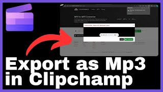 How to Export as MP3 on Clipchamp [upl. by Derej]