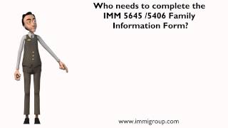 The IMM 5645  IMM 5406 Family Information Form  Full Version [upl. by Beret853]