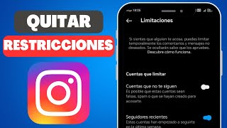 Cómo Quitar las Restricciones de Instagram 2024 [upl. by Eimirej]