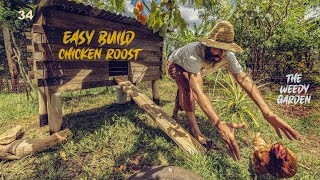 DIY CHICKEN ROOST  Using upcycled junk [upl. by Ahsilahk]