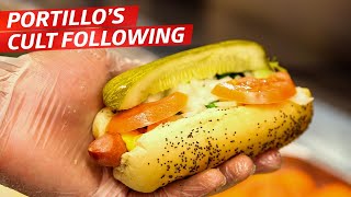 Why Is the Midwest Obsessed with Portillos and the Chicago Dog — Cult Following [upl. by Aticnemrac704]