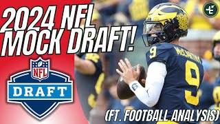 2024 NFL Mock Draft WITH TRADES Ft Football Analysis  Full 1st Round [upl. by Ecinert]