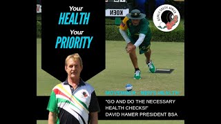 Message from Bowls South Africa President David Hamer for Mens Health Awareness Month [upl. by Thessa558]