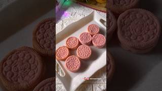 Homemade pink Oreo biscuit 💓 viral trending [upl. by Rockefeller]