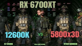 i5 12600k vs Ryzen 5800x3d 6700xt [upl. by Amikan]