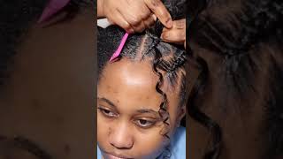 I tried trending Cornrow braids hairstyles on 4c natural hair braids braidstyles [upl. by Werby184]