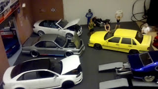 La modz 118 garage diorama with 118 1off modified bmws [upl. by Eaner]