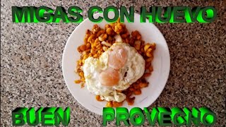 MIGAS MANCHEGAS CON HUEVO [upl. by Sirromal9]