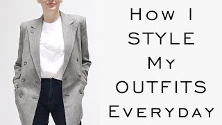 How I Style my Outfits Everyday  Minimalist Wardrobe  Sustainable Fashion  Emily Wheatley [upl. by Karrie]