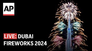 Dubai fireworks 2024 Watch the UAE ring in the New Year [upl. by Schnur747]