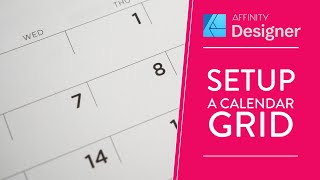 Ultimate Calendar Setup in Affinity Designer affinitydesignertutorial [upl. by Annalla]