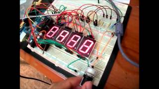 4digit seven segment with arduino without IC Driver [upl. by Ttessil]