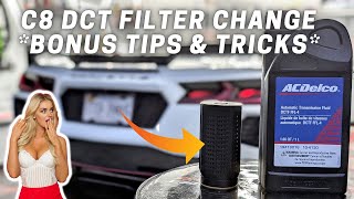 C8 CORVETTE DCT FILTER REPLACEMENT amp FLUID TOP OFF  LESSONS LEARNED  DIY amp SAVE THOUSANDS [upl. by Nwahsor]