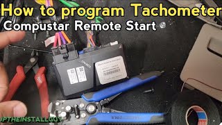 How To program tachometer with compustar remote start [upl. by Gnal957]