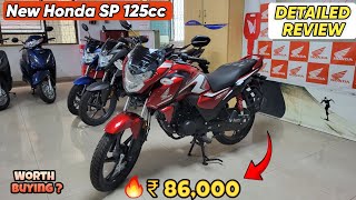 New Honda SP 125 2024 Model Review in Hindi  New On Road Price  Mileage  Red Colour [upl. by Niriam]