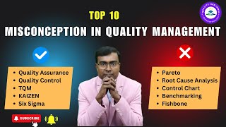 10 Quality Management Misconceptions amp their Actual Meaning  KAIZEN Six Sigma QA QC FBD PD [upl. by Nortyad]