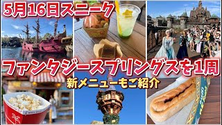 516スニーク！【ファンタジースプリングスを１周】お散歩しながら新メニューもご紹介！東京ディズニーシー Fantasy Springs [upl. by Cuthbertson912]