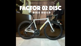 Road Bike build Factor 02 Disc with Black Inc components amp Ultegra R8000 mechanical 13th Sep21 [upl. by Katya]