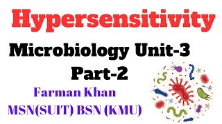 Hypersensitivity in UrduHindi  microbiology New Lecture  Chap 3 Part2 Important MCQS Pattern [upl. by Wistrup]