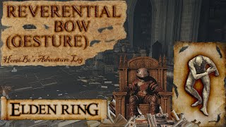 Reverential Bow Gesture Location  Elden Ring [upl. by Einaj773]