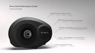 Drive Unit Performance Cruise  Speed Antrieb für eBikes mit Bosch Performance Line [upl. by Lokin]