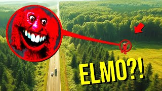 DRONE CATCHES CURSED ELMO AT THE HAUNTED TOWN SINGING Garrys Mod Sandbox [upl. by Epifano]