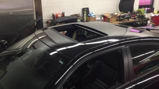 Power sun roof install in Dodge Charger [upl. by Pedro]