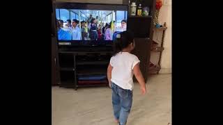 Little girl smashes TV while dancing [upl. by Donahoe]