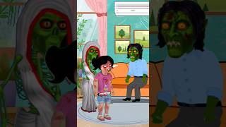 Papa vaha bhoot he 👻  Dream strory  comedy funny shorts animation [upl. by Otreblasiul460]