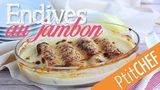 Recette dendives au jambon gratinées  Ptitchefcom [upl. by Zeralda958]