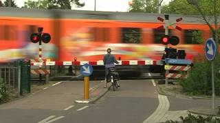 Dutch railroad crossing  spoorwegovergang station Bilthoven special edit [upl. by Idleman127]