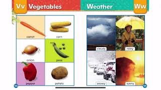 MY NEW WORDS Picture Word Book GK2  Vegetable  Weather [upl. by Christal]