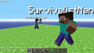 Playing spleef on Minecraft Classic 0023a01 [upl. by Terrilyn980]