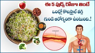 కొలస్ట్రాల్ తగ్గించే 5 ఫుడ్స్  Top 5 Foods to Lower Your Cholesterol Levels  Vikram TV Health [upl. by Oj689]