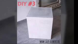 Beistelltisch  Betontisch selber machen  DIY Concrete Cube [upl. by Ginnie988]