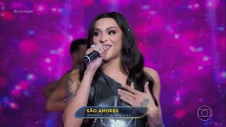 Pabllo Vittar  São Amores Ao vivo Domingão com Huck 19052024 [upl. by Gaige552]