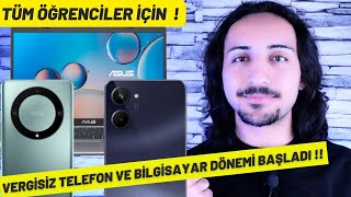 Öğrencilere Vergisiz Telefon ve Bilgisayar Dönemi Başladı  Tüm ŞARTLAR [upl. by Frayne23]