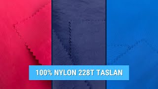 100 Nylon 228T Taslan Fabric  Textile Suppliers [upl. by Einuj]