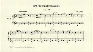 Czerny 100 Progressive Studies Op 139 No 6 [upl. by Morehouse]