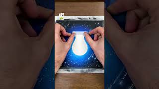 Im drawing a magical Christmas light bulb 🎄✍️ lWhat do you think  christmas oilpastels [upl. by Harrat]