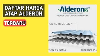 harga atap alderon terbaru [upl. by Stanhope159]