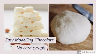 How To Make Modelling Chocolate UK Version  No Corn Syrup [upl. by Dodd490]